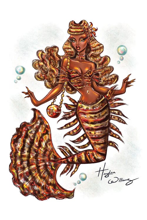 Exotic Mermaid by Hayden Williams wall art