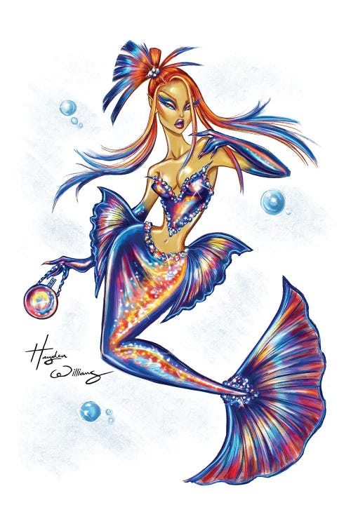 Tropical Mermaid by Hayden Williams wall art