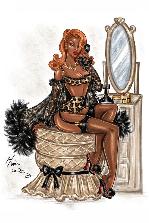 Boudoir Beauty II by Hayden Williams canvas print
