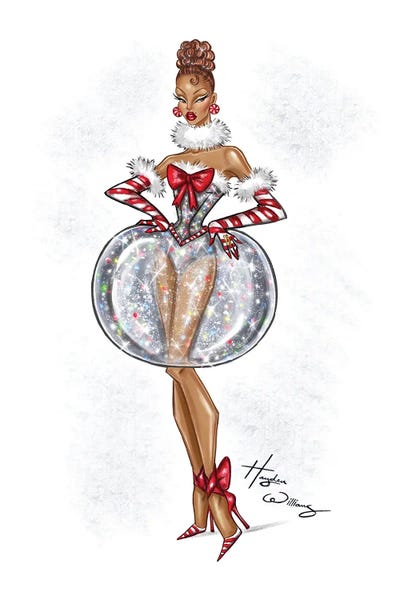 Naughty Or Nice: Snow Globe Dress by Hayden Williams