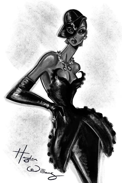 Sleek in Black by Hayden Williams canvas print