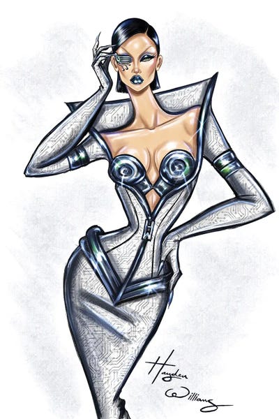 Canvas Print: Miss Motherboard by Hayden Williams - thumbnail