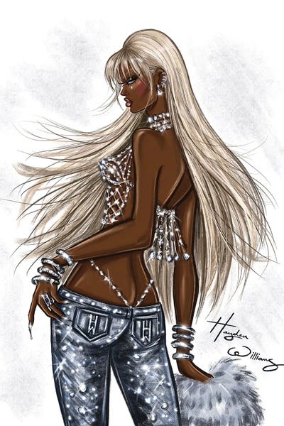Canvas Print: Denim And Diamond Diva by Hayden Williams - thumbnail