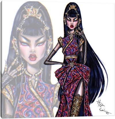 Oriental Beauty Canvas Art Print - Hayden Williams