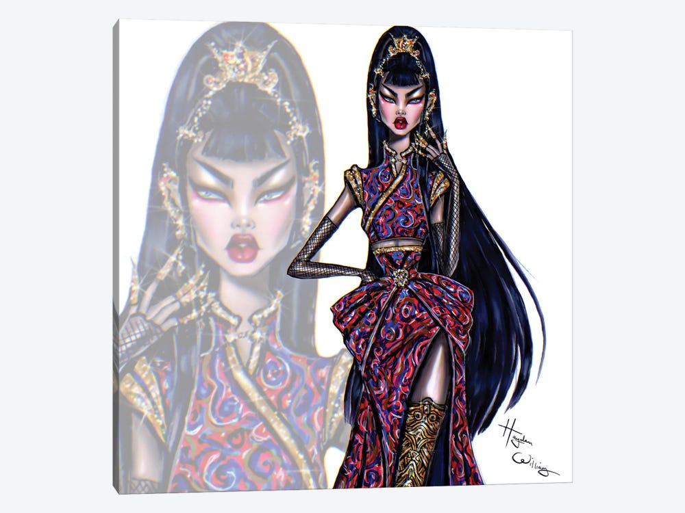 Oriental Beauty by Hayden Williams 1-piece Canvas Print