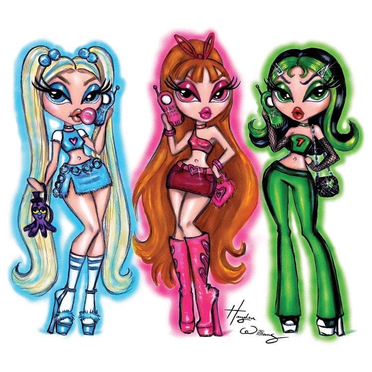 The Powerpuff Teens by Hayden Williams wall art