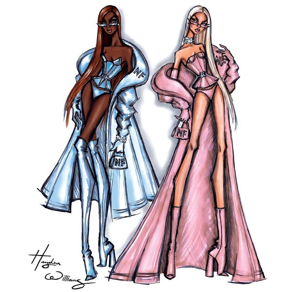 Fashion Illustrations: Morning Frost & Evening Chill by Hayden Williams