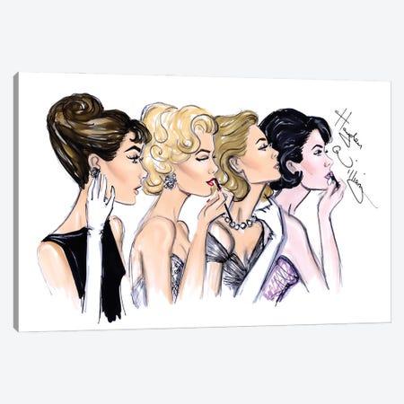 Old Hollywood Glam Canvas Print #HWI83} by Hayden Williams Canvas Print