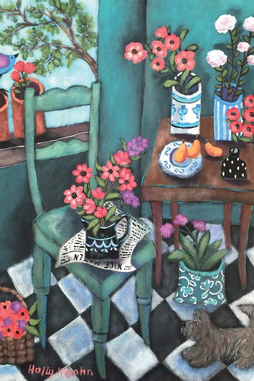 Flowery Corner by Holly Wojahn wall art
