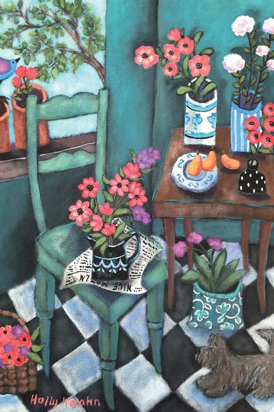 Interiors: Flowery Corner by Holly Wojahn