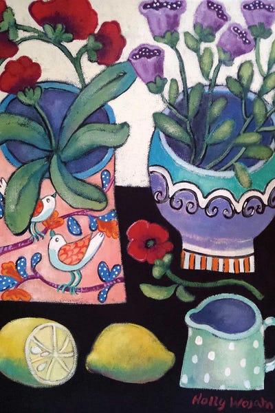 Modern Tablescapes: Happy Still Life With Lemon by Holly Wojahn