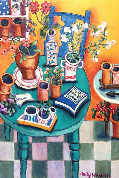 A Sunny Garden Room by Holly Wojahn canvas print