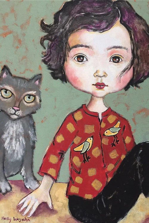 Girl With Cat