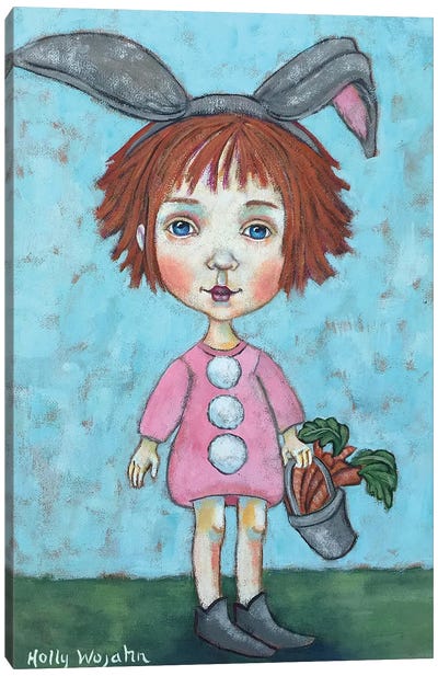 Carrot Top Canvas Art Print - Easter Art