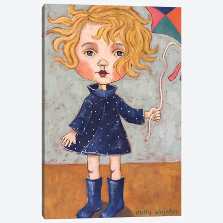 Windy With Wellies Canvas Print #HWJ39} by Holly Wojahn Canvas Art Print