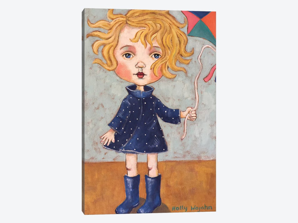 Windy With Wellies by Holly Wojahn 1-piece Canvas Artwork