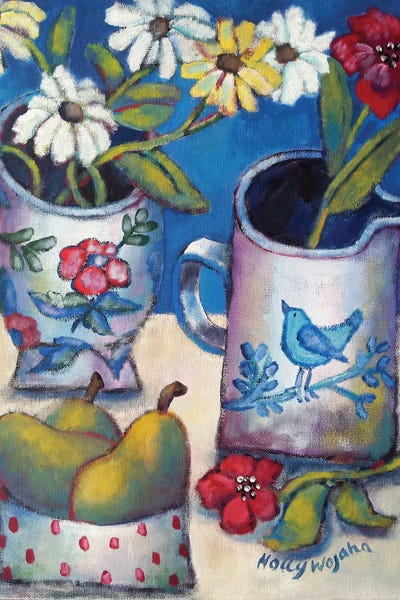 Polka Dot: Des Fleurs Et Poires by Holly Wojahn