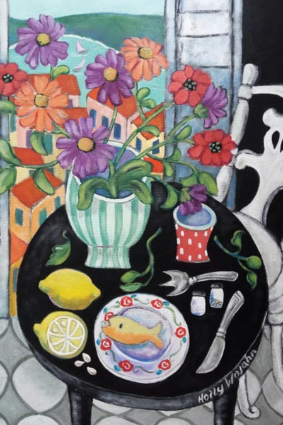 Modern Tablescapes: Fish Dinner By The Sea by Holly Wojahn