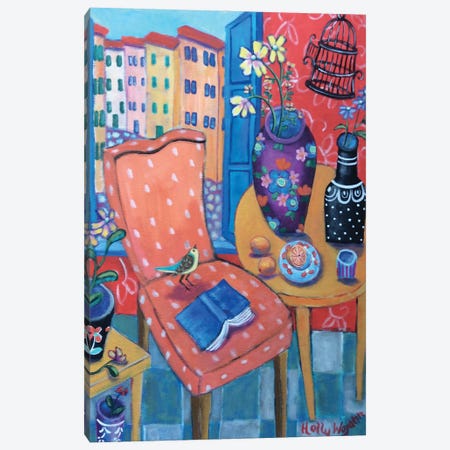 A Salon Of Many Colors Canvas Print #HWJ44} by Holly Wojahn Canvas Art Print