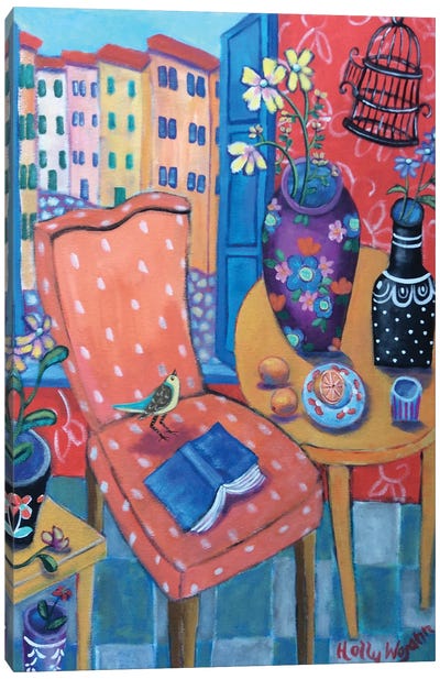 A Salon Of Many Colors Canvas Art Print - Holly Wojahn