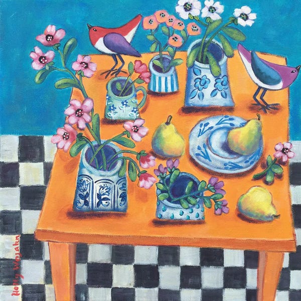 Modern Tablescapes: This Table Has The Blues by Holly Wojahn