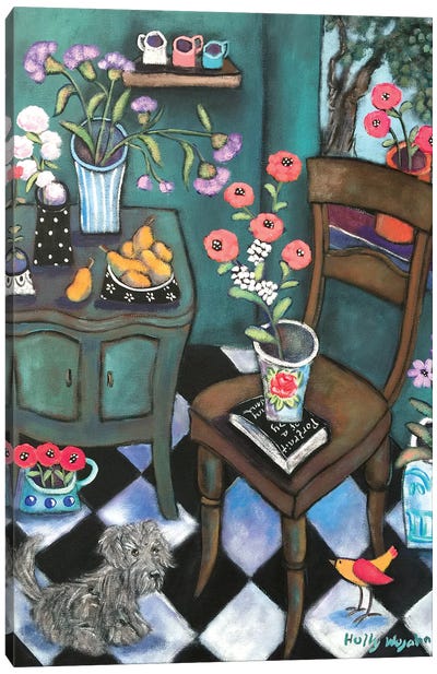 Another Flowery Corner Canvas Art Print - Holly Wojahn