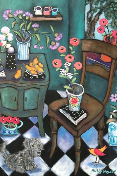 Interiors: Another Flowery Corner by Holly Wojahn