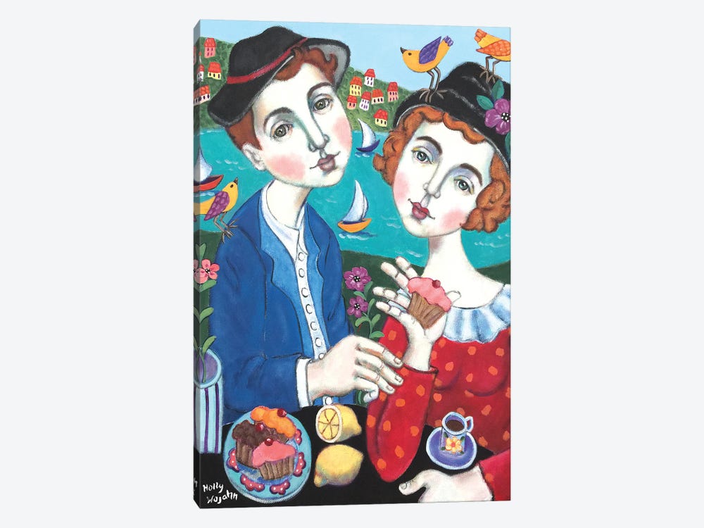 Couple With Cakes by Holly Wojahn 1-piece Canvas Print