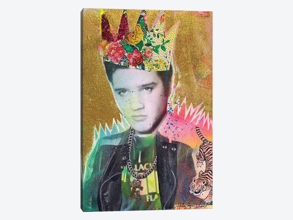 Elvis Is King by HOLLYWOULD STUDIOS 1-piece Canvas Wall Art
