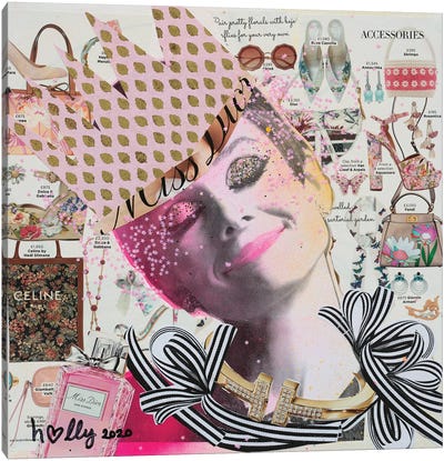 Happy Audrey Canvas Art Print - Audrey Hepburn