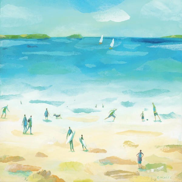 Claire Henley: Beach Scene by Claire Henley