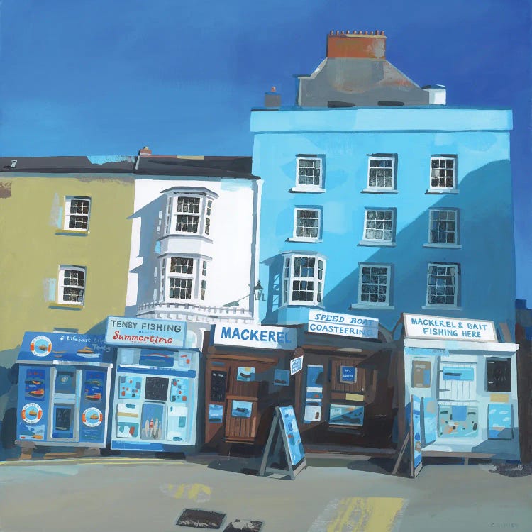 No Boats Today, Tenby by Claire Henley wall art