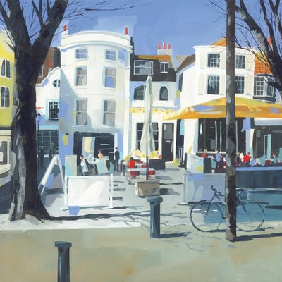 East Street Brighton by Claire Henley framed canvas print