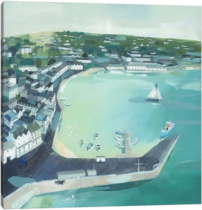 Above St Mawes Canvas Art Print - Claire Henley