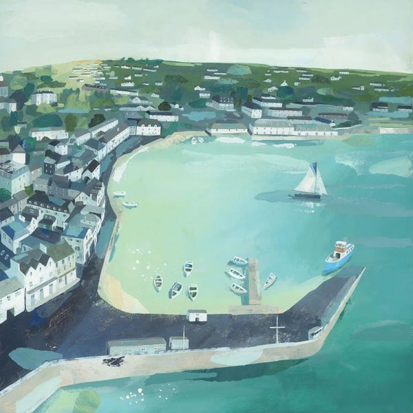 Claire Henley: Above St Mawes by Claire Henley
