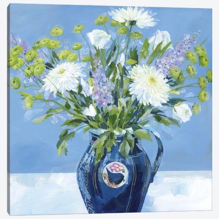 The Blue Vase Canvas Print #HYC11} by Claire Henley Art Print