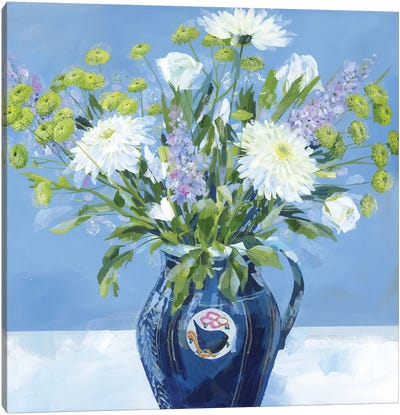 The Blue Vase Canvas Art Print - Claire Henley