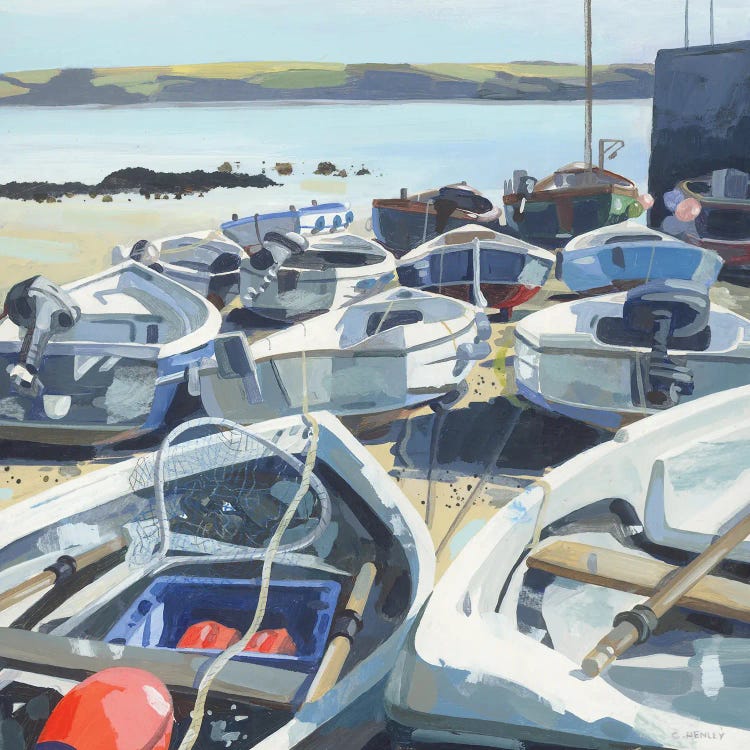 All Lined Up by Claire Henley wall art