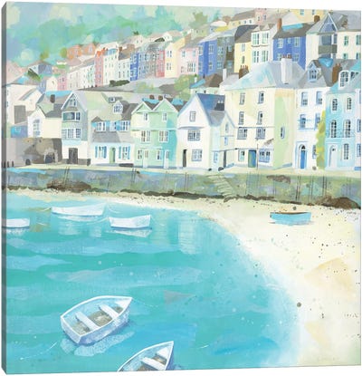 Bayards Cove, Dartmouth Canvas Art Print - Rowboat Art