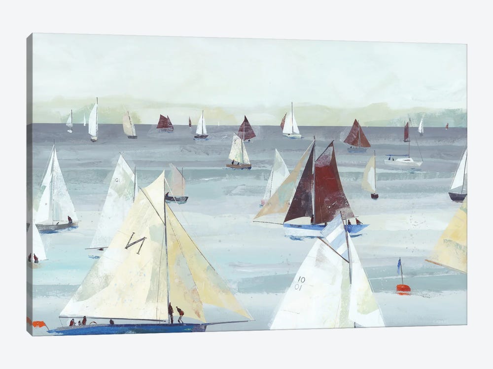 Classic Boats, St Mawes by Claire Henley 1-piece Canvas Artwork