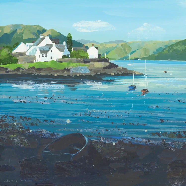 White Houses, Plockton by Claire Henley wall art