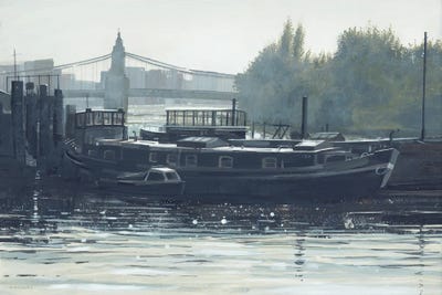 Early Morning, Hammersmith by Claire Henley framed canvas print