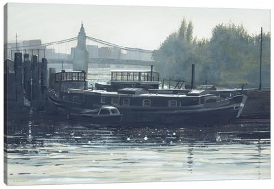 Early Morning, Hammersmith Canvas Art Print - Claire Henley