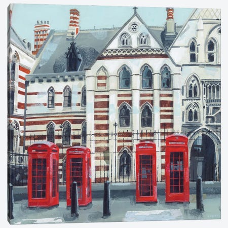 Back Of The Law Courts, London Canvas Print #HYC141} by Claire Henley Canvas Art
