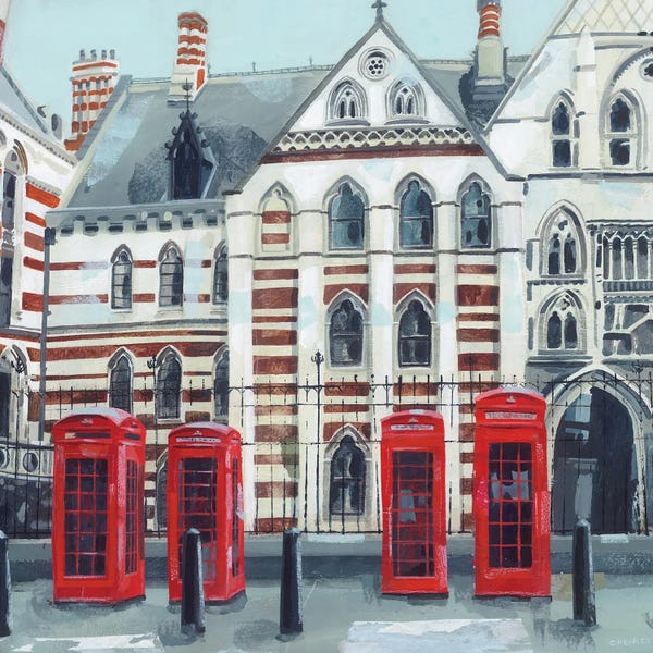 England: Back Of The Law Courts, London by Claire Henley