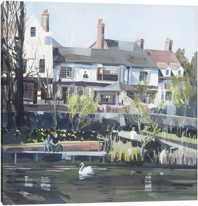 Dirty Duck, Stratford-Upon-Avon Canvas Art Print - Claire Henley