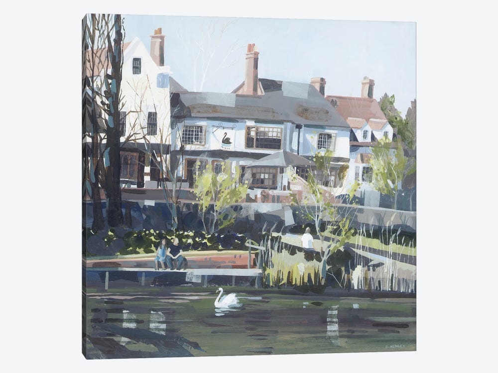 Dirty Duck, Stratford-Upon-Avon by Claire Henley 1-piece Canvas Artwork