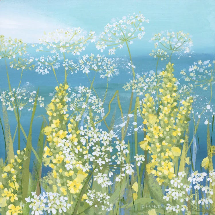 Cow Parsley And Great Mullein by Claire Henley wall art