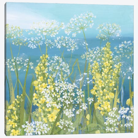 Cow Parsley And Great Mullein Canvas Print #HYC18} by Claire Henley Canvas Print
