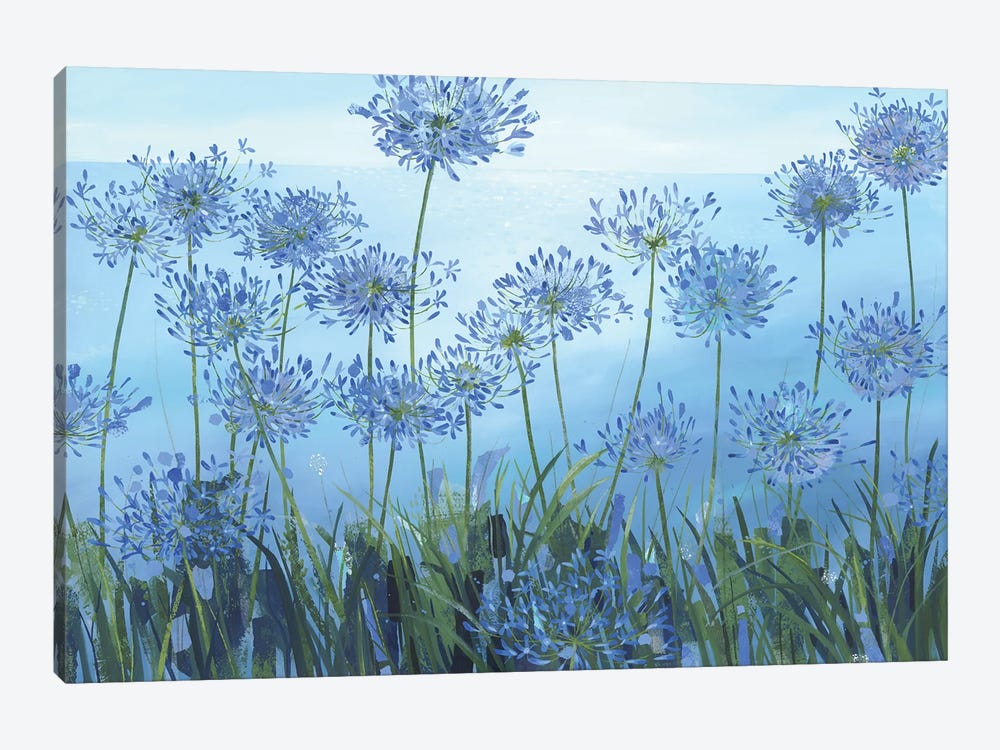 Wild Agapanthus by Claire Henley 1-piece Canvas Art Print
